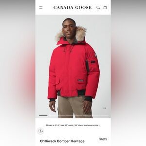 Men's Large Canada Goose Jacket